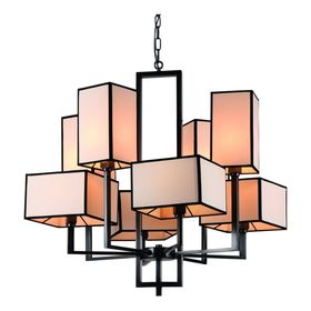 Люстра 5933/01 LM-8 "Porta" 8x40W E14 черный 70x70x68 см