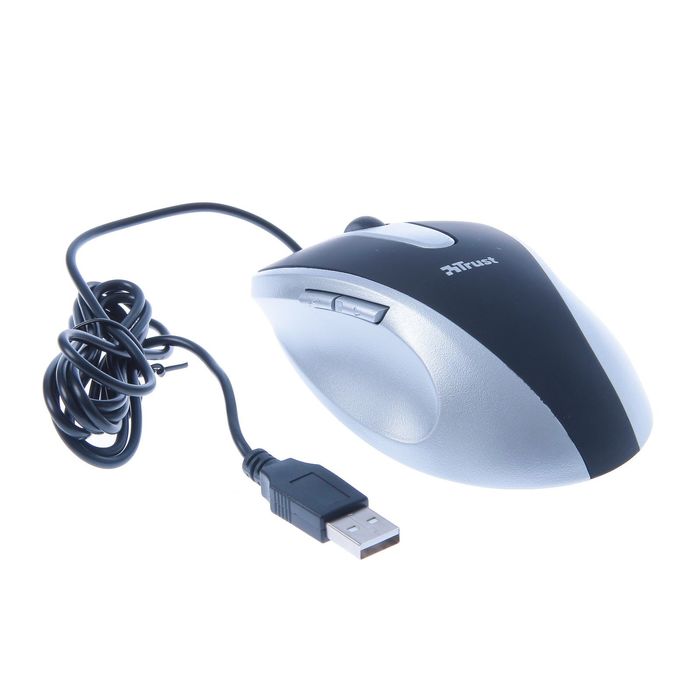 Мышь Trust EasyClick (16535) Mouse Silver/black USB