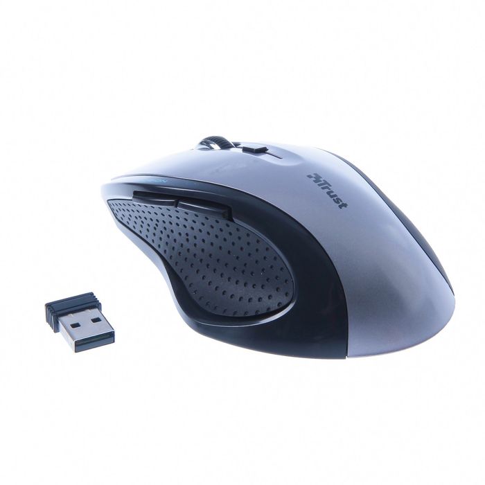 Мышь Trust MaxTrack (17177) Wireless Mini Mouse silver/black USB