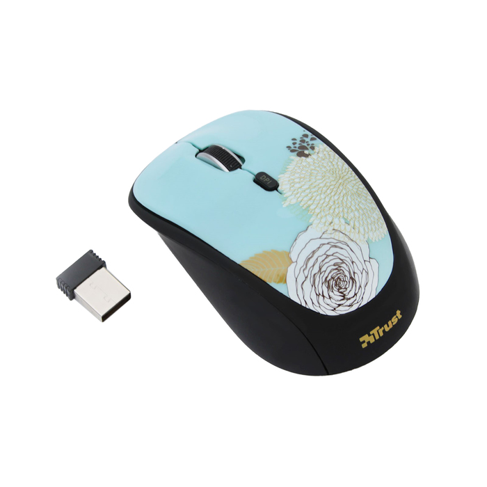 Мышь Trust Yvi (19521) Wireless Mouse - flower