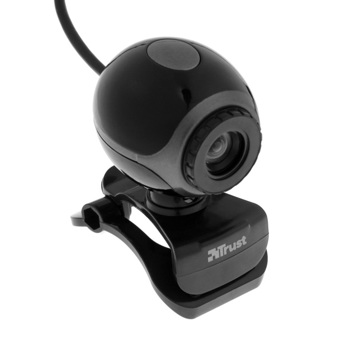 Веб-камера Trust Exis (17003) Webcam Black/Silver, 0.3 МП, 640x480, черно-серебристая