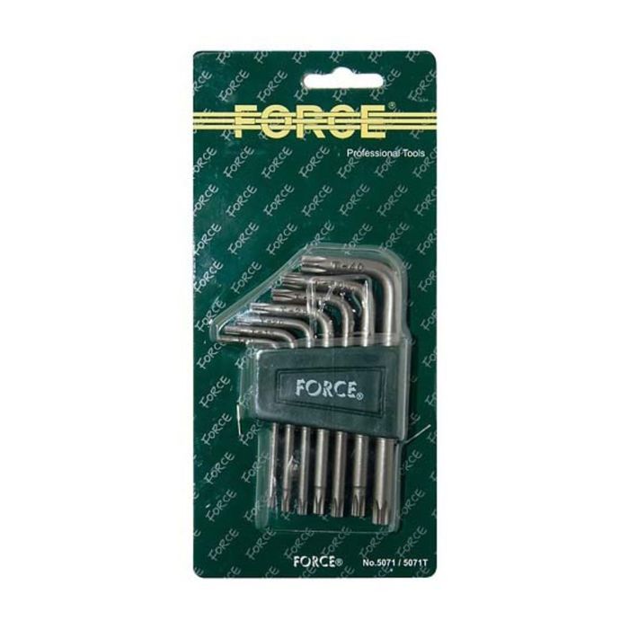 Набор ключей FORCE F-5071, TORX,Т10-Т40 Г-образных, 7 предметов, на блистере