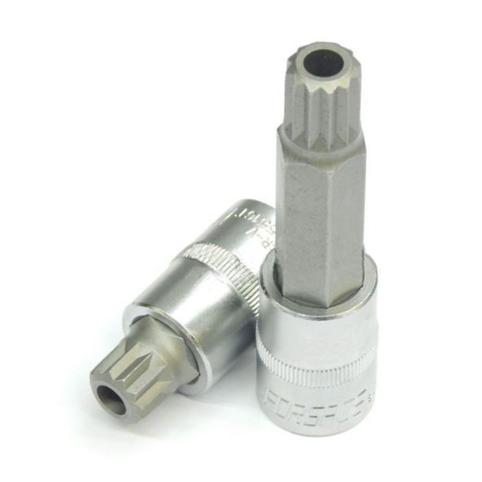 Насадка сплайн FORCE F-34805516T, М16, 1/2&quot;, 55мм, с отверстием