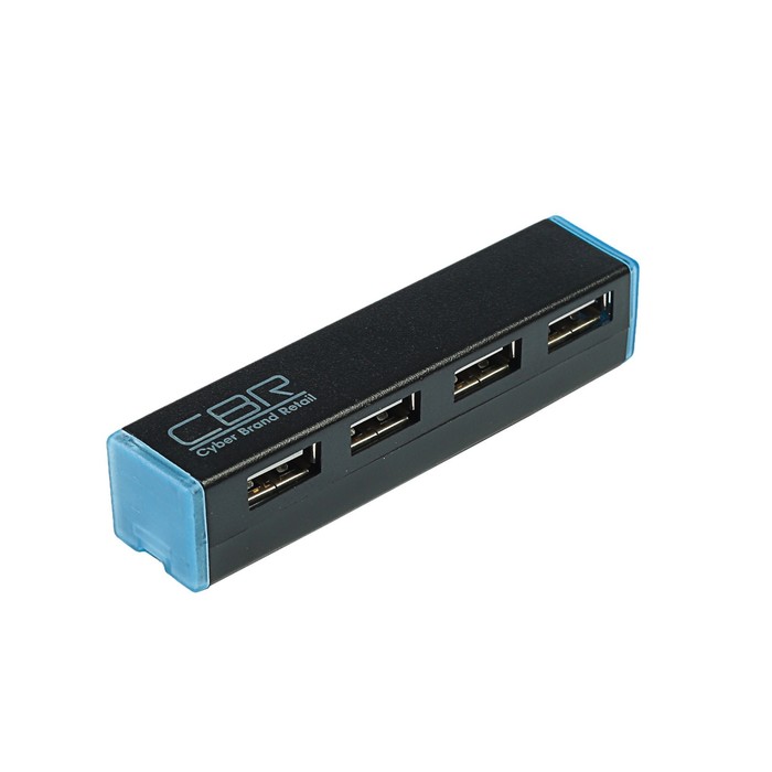 Разветвитель USB (Hub) CBR CH 135, 4 порта, поддержка plug&amp;play, USB 2.0, черный,
