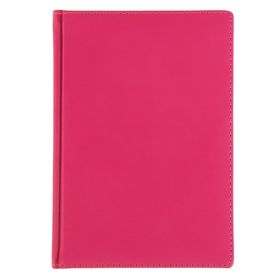 Ежедневник недатированный А5, 136 листов Velvet, обложка искусственная кожа, розовый