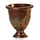 Pot "With leaves" bronze