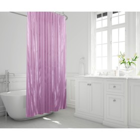 Штора для ванной Rigone, 240 х 200 см, цвет лиловый