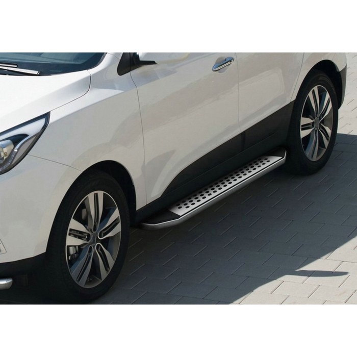 Пороги Bmw-Style Kia Sportage 2010-2014-2015, овал 173 см, 2 шт. B173AL.2303.2