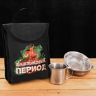Набор посуды в термосумке 3 л "Шашлыковый период", тарелка 2 шт. 300 мл, кружка 200 мл