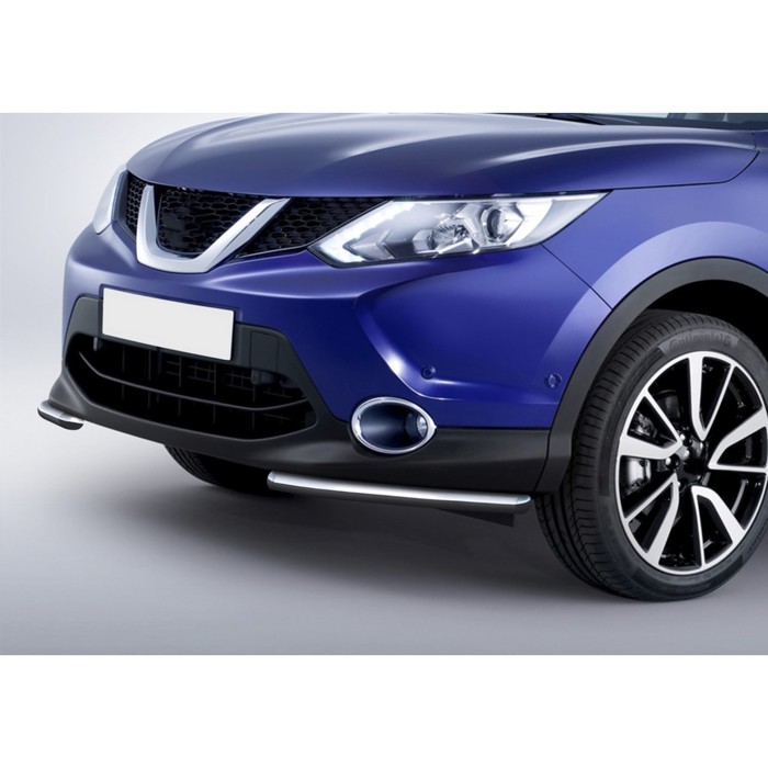 Защита переднего бампера Nissan Qashqai, d42 уголки