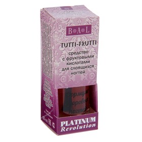 Средство для слоящихся ногтей Platinum Revolution Tutti-Frutti с фруктовыми кислотами, 10 мл