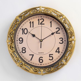 Часы настенные, серия: Классика, "Джина", дискретный ход, 29 х 29 см, d циферблата=22см