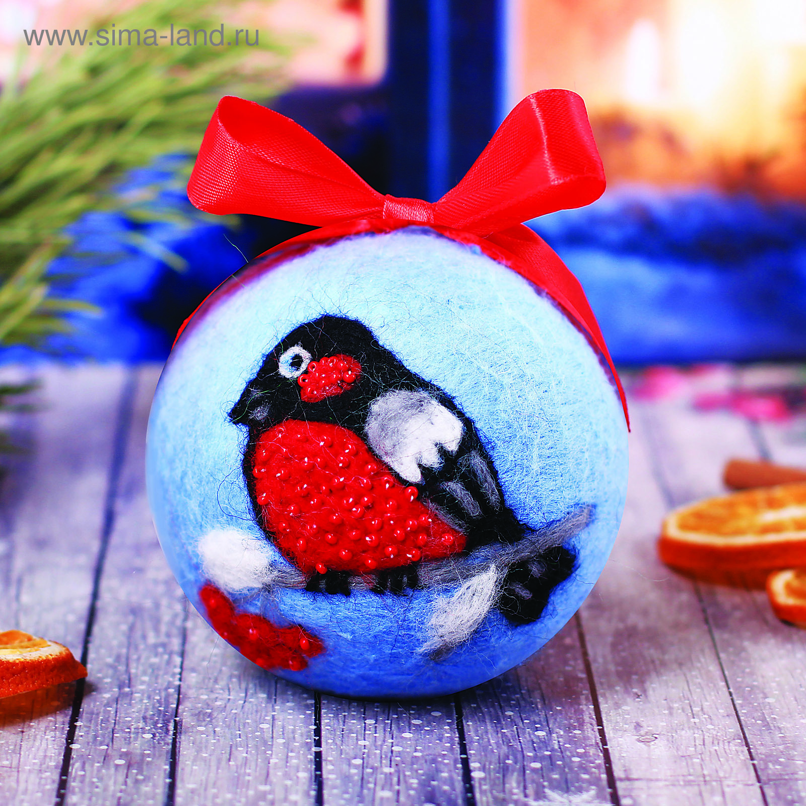 Елочные игрушки валяние