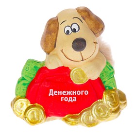 Керамика фигурка ′Пёс с кошельком′ 7х4,5х6,5 см в Донецке