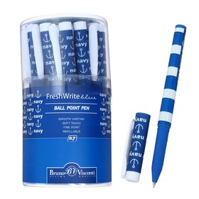 Ручка шариковая FreshWrite «Морская», узел 0.7 мм, синие чернила, матовый корпус Silk Touch