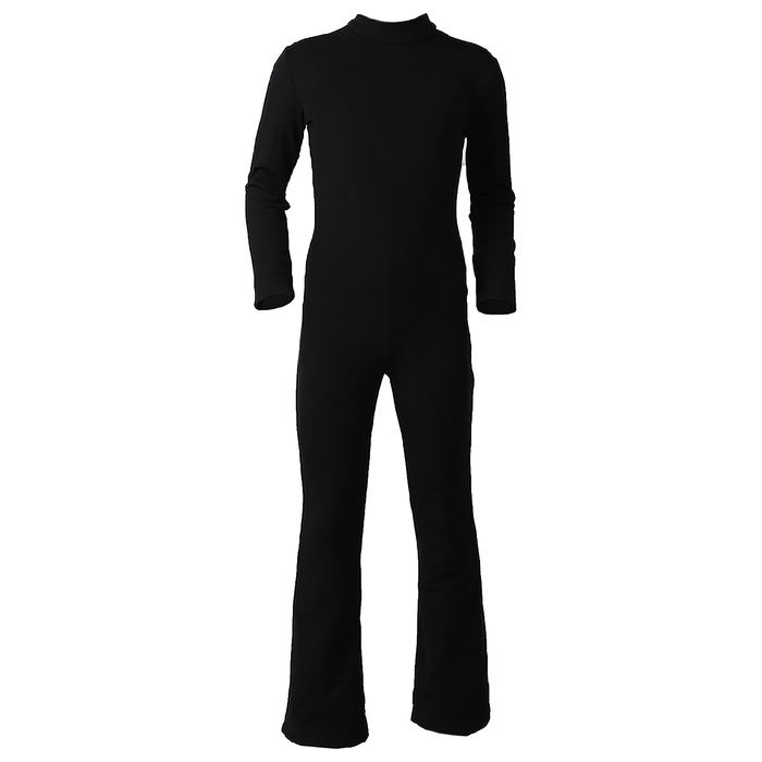 Комбинезон для фигурного катания, низ брюки, термобифлекс, размер 28, цвет чёрный
