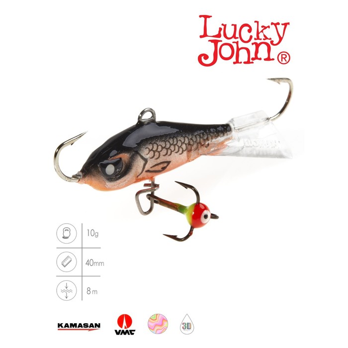 Балансир Lucky John Baltic 4, длина 40 мм, вес 10 г, цвет 47H