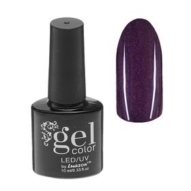 Гель-лак для ногтей, трёхфазный, LED/UV, с блёстками, 10мл, цвет 5284-417 тёмно-фиолетовый