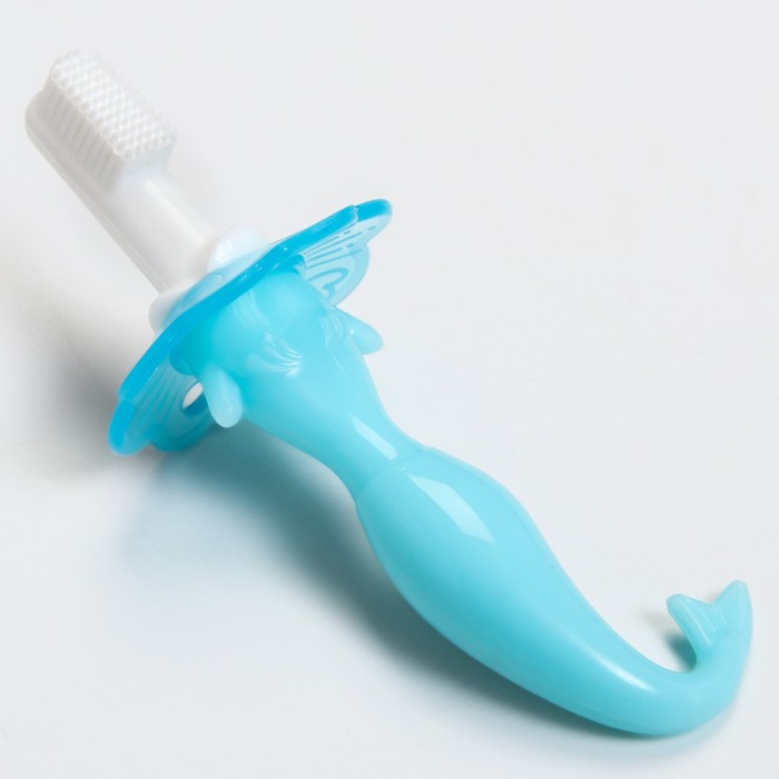 Зубная щётка детская «Русалочка», силиконовая, от 0 мес., цвета МИКС - фото 797870448