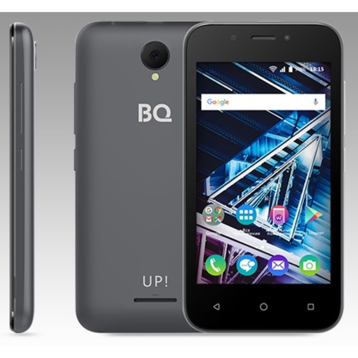 Смартфон BQ S-4028 UP! Grey 2sim, 4,0&quot; TFT, 800*480, 8Gb, 512Mb RAM, 5Mp+2Mp