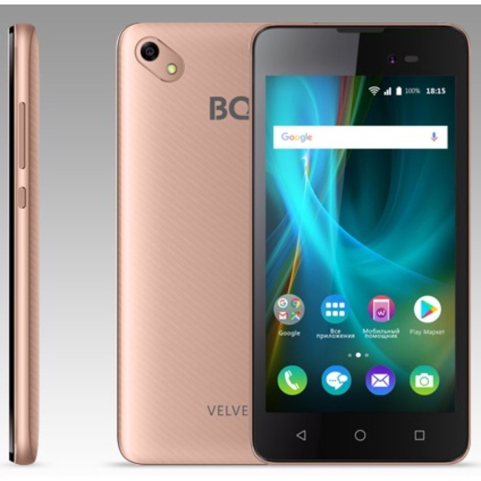 Смартфон BQ S-5035 Velvet Rose Gold 5,0&quot;TN,854*480, 8Gb, 1Gb RAM, 8Mp+5Mp,Android 7.0