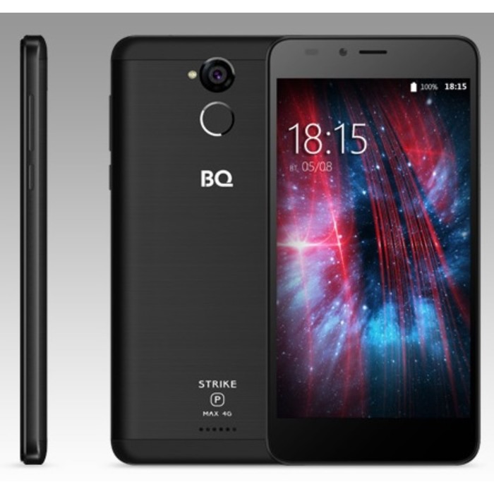 Смартфон BQ S-5510 Strike Power Max LTE Black Brushed 5,5&quot;,1280*720,8Gb,1Gb,13Mp+8Mp   285413