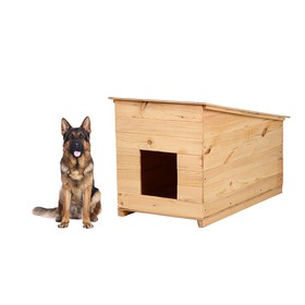 Будка для собаки, 70 × 60 × 110 см, деревянная, с крышей