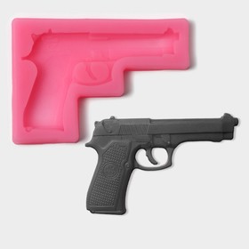 Молд силиконовый «Пистолет», 11×7,5×1 см, цвет МИКС