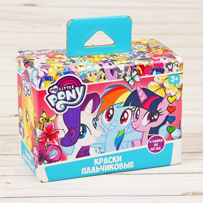 Пальчиковые краски My Little Pony, 4 цвета 40 мл