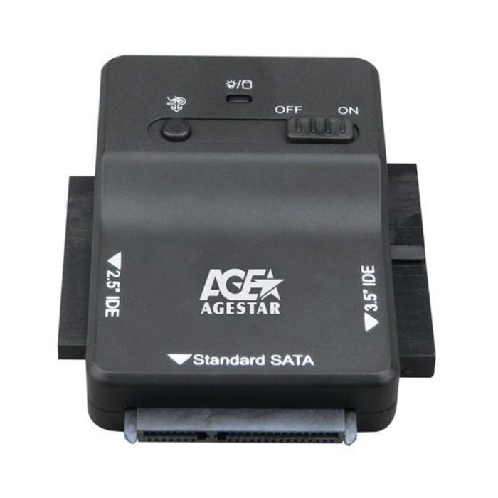 Адаптер-переходник AgeStar для HDD 2.5&quot;/3.5&quot; 3FBCP1 черный