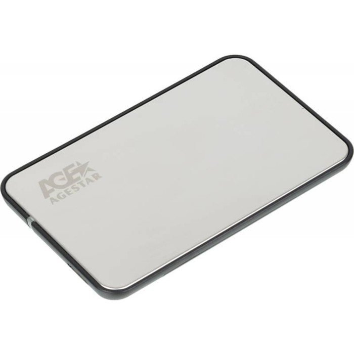 Внешний корпус для HDD/SSD AgeStar 3UB2A8S-6G SATA III пластик/алюминий серебристый 2.5&quot;