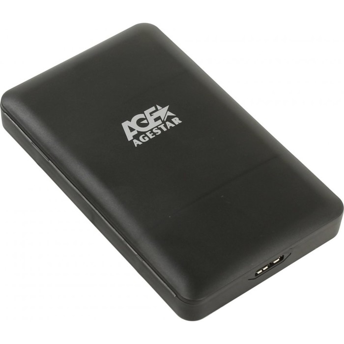 Внешний корпус для HDD/SSD AgeStar 3UBCP3 SATA пластик черный 2.5&quot;