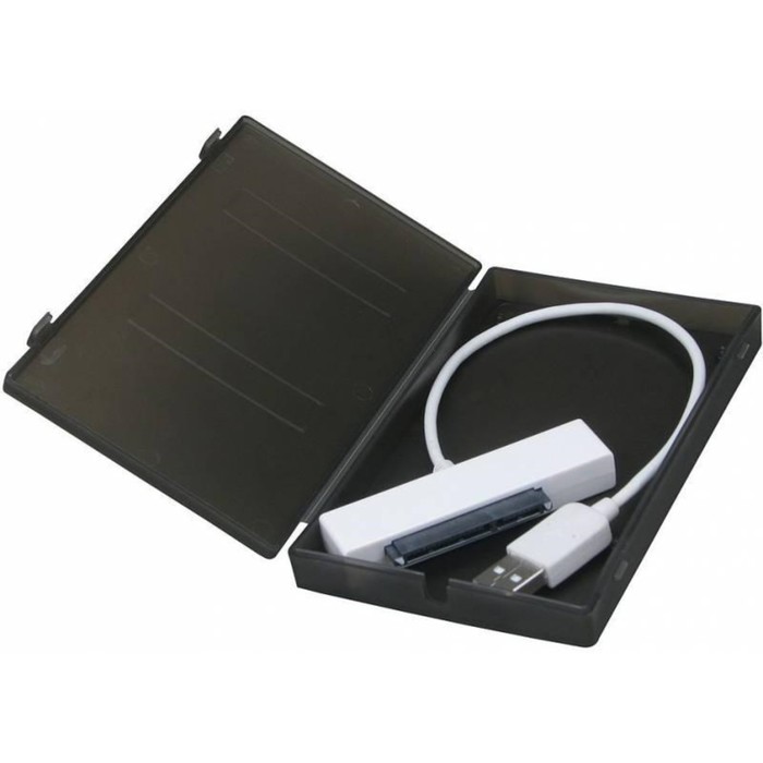 Внешний корпус для HDD/SSD AgeStar SUBCP1 SATA пластик черный 2.5" - фото 50255033