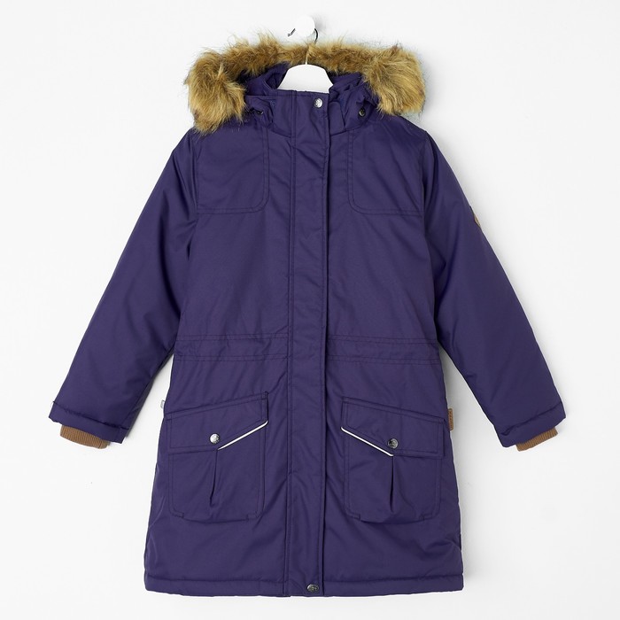 Куртка для девочки &quot;MONA&quot;, рост 128 см, цвет тёмно-лилoвый 70073