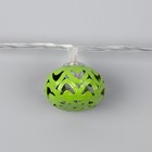 Гирлянда «Нить» 4 м с насадками «Шарик с орнаментом», IP20, прозрачная нить, 20 LED, свечение мульти, 8 режимов, 220 В 2388635