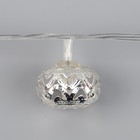 Гирлянда «Нить» 4 м с насадками «Шарик с орнаментом», IP20, прозрачная нить, 20 LED, свечение белое, 8 режимов, 220 В 2388636