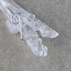 Гирлянда «Нить» 5 м с насадками «Прищепки», IP20, прозрачная нить, 20 LED, свечение мульти (RG/RB), мигание, 220 В 2433909