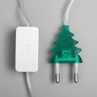 Гирлянда «Нить» 5 м с насадками «Прищепки», IP20, прозрачная нить, 20 LED, свечение мульти (RG/RB), мигание, 220 В 2433909