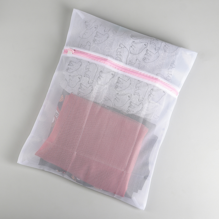 Мешок для стирки белья Доляна, 40×50 см, мелкая сетка, цвет МИКС