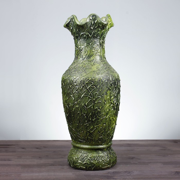 Стоит ваза в ваз 20. Ваза 20см Афина ум0135. Напольная ваза зеленая. Зеленые вазы. Высокая зеленая ваза.