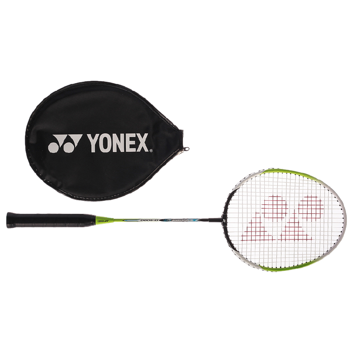 Ракетка для бадминтона Yonex B-4000 Muscle, сталь стерж, алюм. обод, со струнами