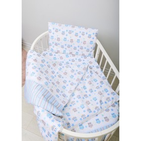 Детское постельное бельё «Софушки», размер 100×140 см, 110×140 см, 40×60 см, цвет голубой