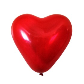 Шар латексный 5", сердце, декоратор, цвет ярко-красный. набор 100 шт.