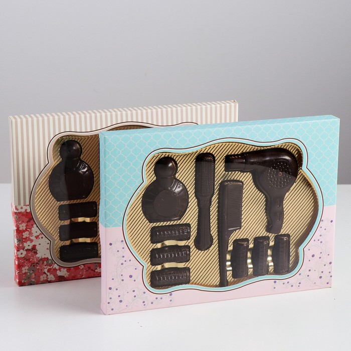 Подарочный набор фигур из тёмного шоколада "Вам, красавицы!", 180 г