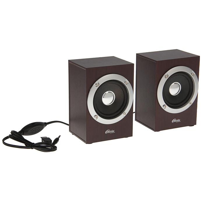 Акустическая система 2.0 RITMIX SP-2012W Cherry, 2х3Вт, USB, вишневые