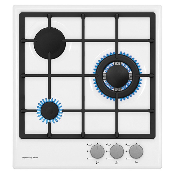 Варочная поверхность Zigmund &amp; Shtain GN 238.451 W, 3 конфорки, газовая, белый