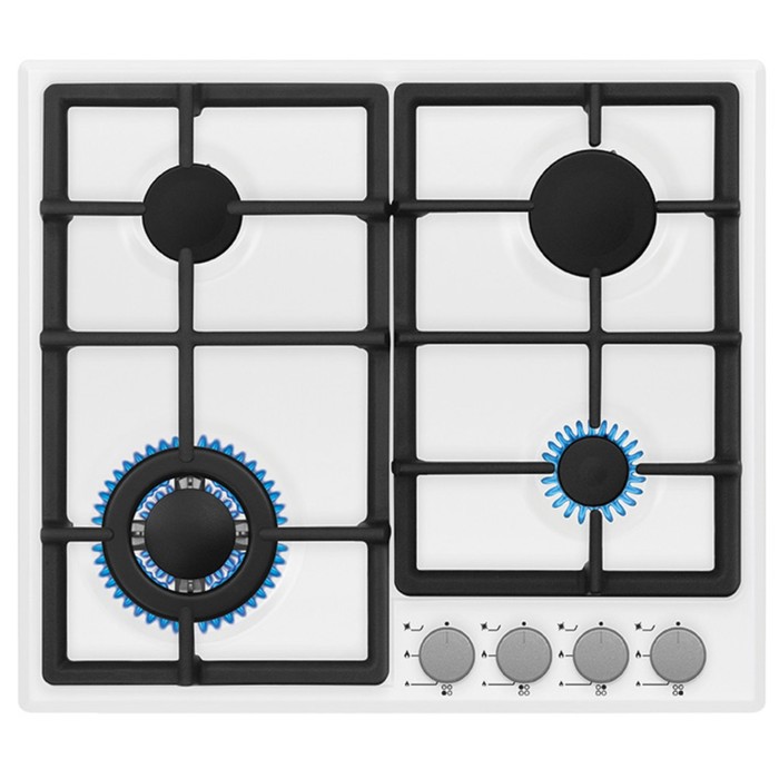 Варочная поверхность Zigmund &amp; Shtain GN 238.61 W, 4 конфорки, газовая, белый