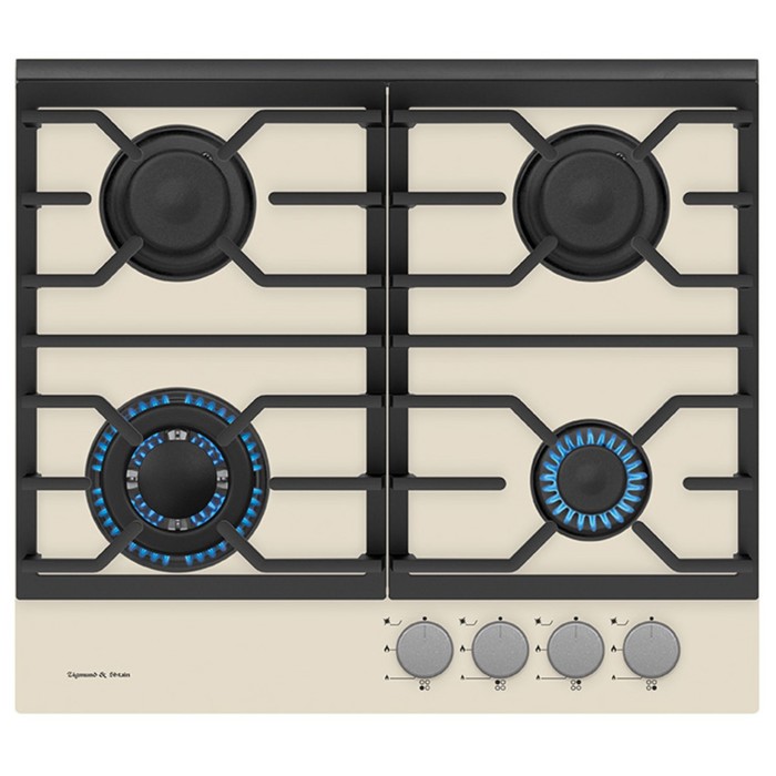 Варочная поверхность Zigmund &amp; Shtain MN 135.61 I, 4 конфорки, газовая, бежевый