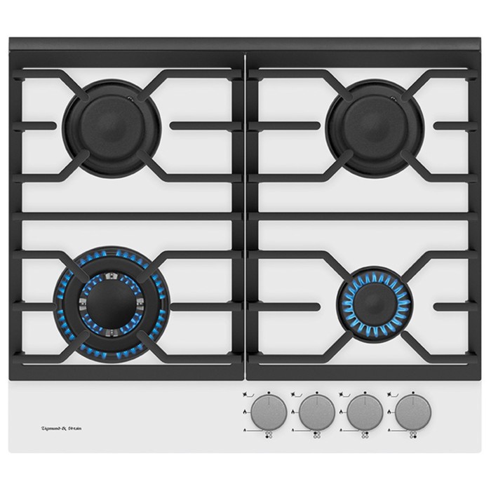 Варочная поверхность Zigmund &amp; Shtain MN 135.61 W, 4 конфорки, газовая, белый