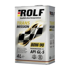 Трансмиссионное масло Rolf 80W-90 API GL-5 минеральное, 4 л 2875581